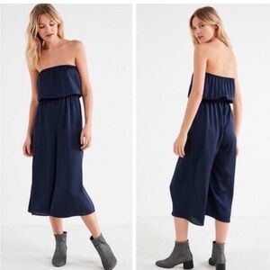Elegant Navy Strapless Jumpsuit
